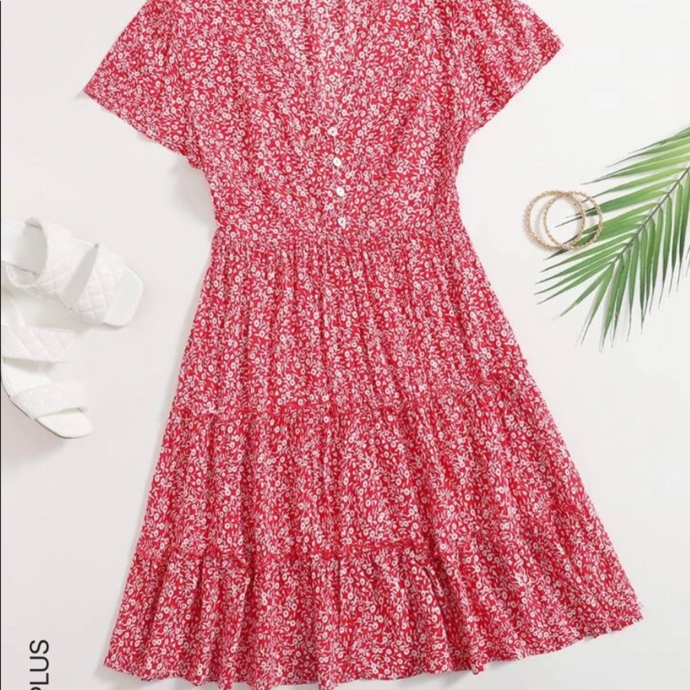 Shien summer dress non stretch material